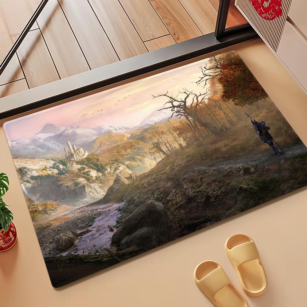Game BG3-B-Baldur S Gate 3 Door Mat Bath Microfiber Decorative Versatile Flannel Floor Mat Quick Dry Absorbent Non-slip Sole
