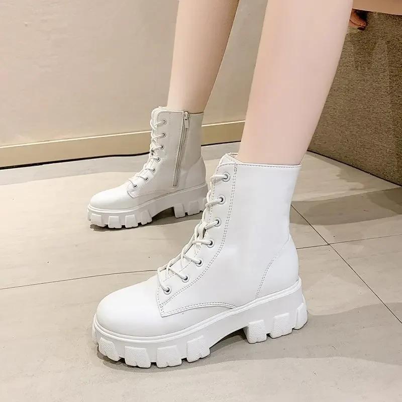 New Boots For Women Autumn Winter High-Top Women'S Boots Fashion Women'S Warm Casual Boots Comfortable Women Platform Shoes