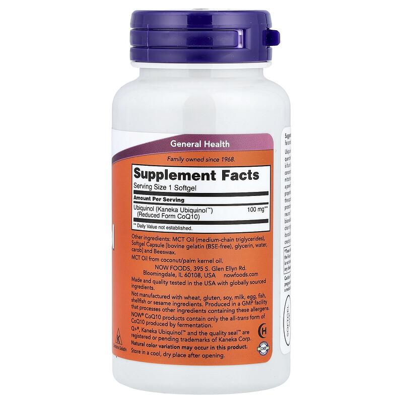 Ubiquinol, 100 Mg, 60 Softgels