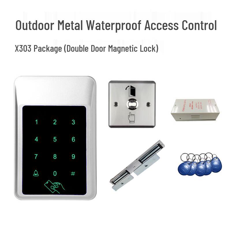 Realand X303 Outdoor Waterproof RFID Access Control System Kit CN plug (adapter included)