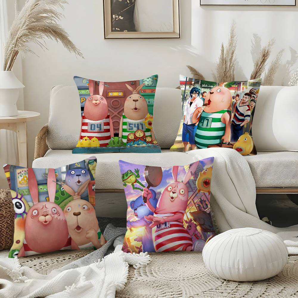 Anime U-Usavich Pillow Case Sofa Short Plush Double-Sided Hd Printing Room Home Office Gift Cushion Cover