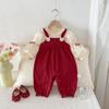 Newborn Princess Romper: Spring & Autumn Outfit, Full Month, Hundred Days, First Birthday Dress & Overalls Combo.