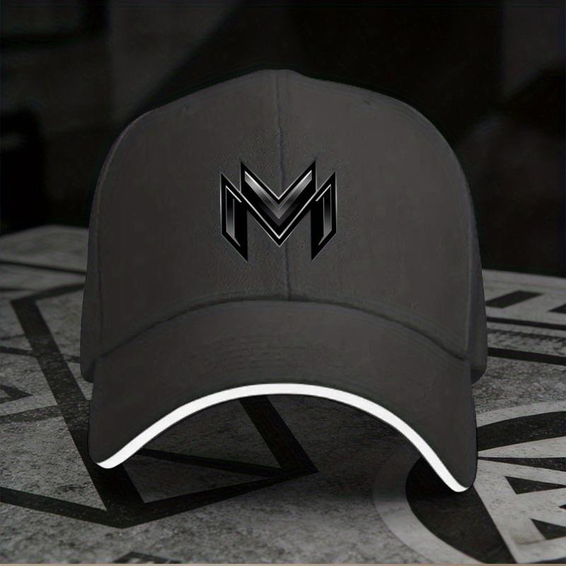 New 1pc, Adjustable "M" Sandwich Baseball Cap, Lightweight Printed Women's Hat, "Letter M" Men's Trendy Cap, Ideal Gift for Part