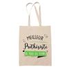 Tote Bag - PLANETEE - Tote Bag / Cabas - Natural Cotton - Printed In France - 'Prosthetist Best of All Time' Pattern