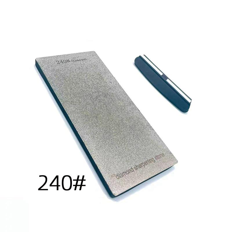 2pc Set Diamond Sharpening Stone Grinding Stone Kitchen Knife Sharpener Stone With Sponge Non--slip Pad Wet Stones For Sharping