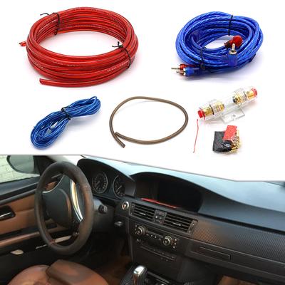 60 AMP AMP Car Wiring Fuse Holder 10GA Power Cable Subwoofer Speaker Car Audio Power Wire Amplifier Installation Kit