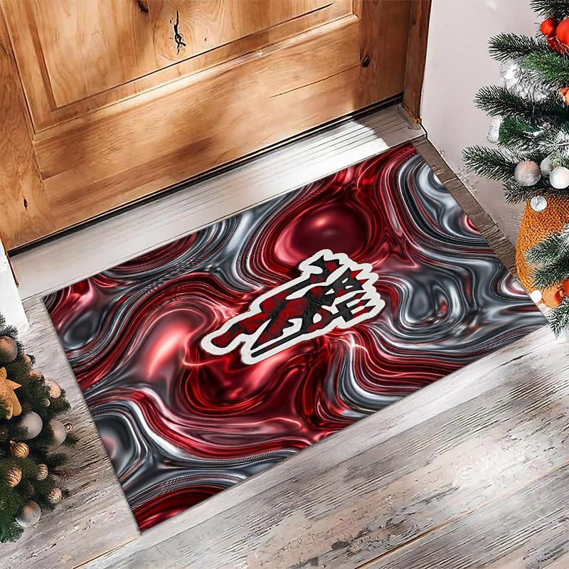 Tappeto in Flanella Stampato Manchester United Antiscivolo Morbido Poliestere Tappeto per Pavimento Tappetino Decorativo per Interni per Camera da Letto Soggiorno Divano