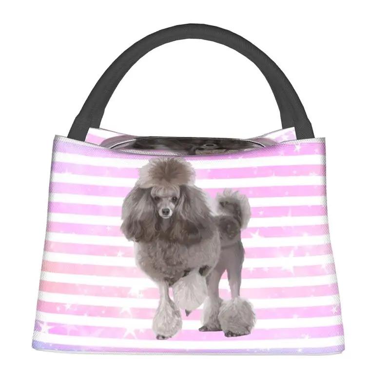 Lovely Pug Dog Insulated Lunch Tote Bag for Women Portable Cooler Thermal Bento Box Outdoor Camping Travel
