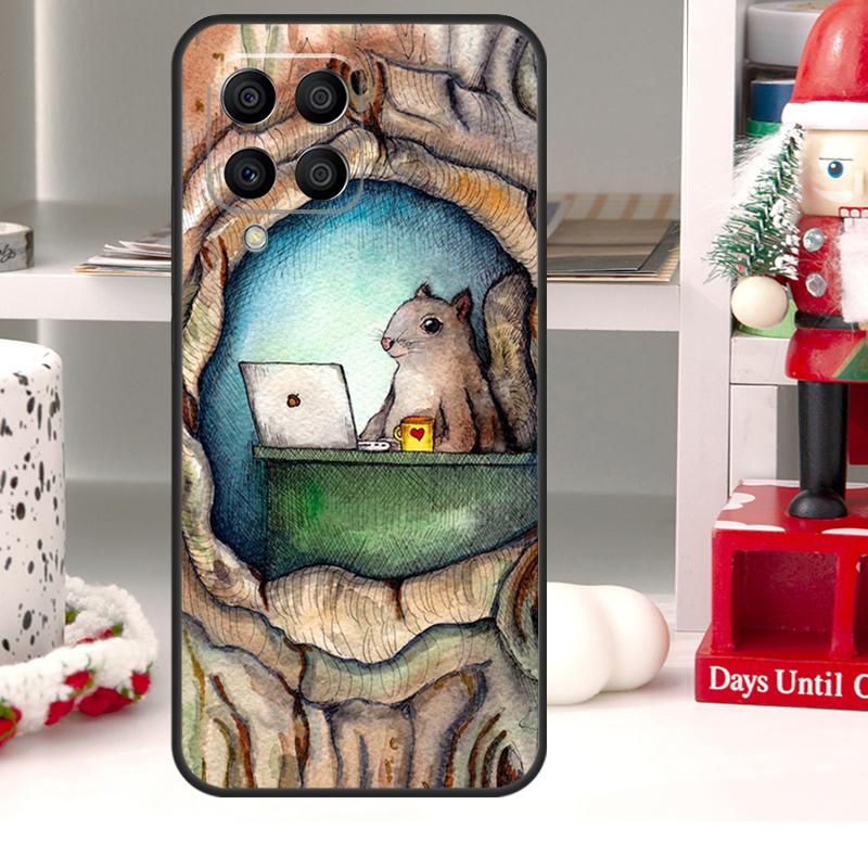 Cartoon Squirrel For Samsung Galaxy M13 M33 M53 M52 M32 M12 M14 M34 M54 M21 M31 M51 M20 M15 M55 M30s Case