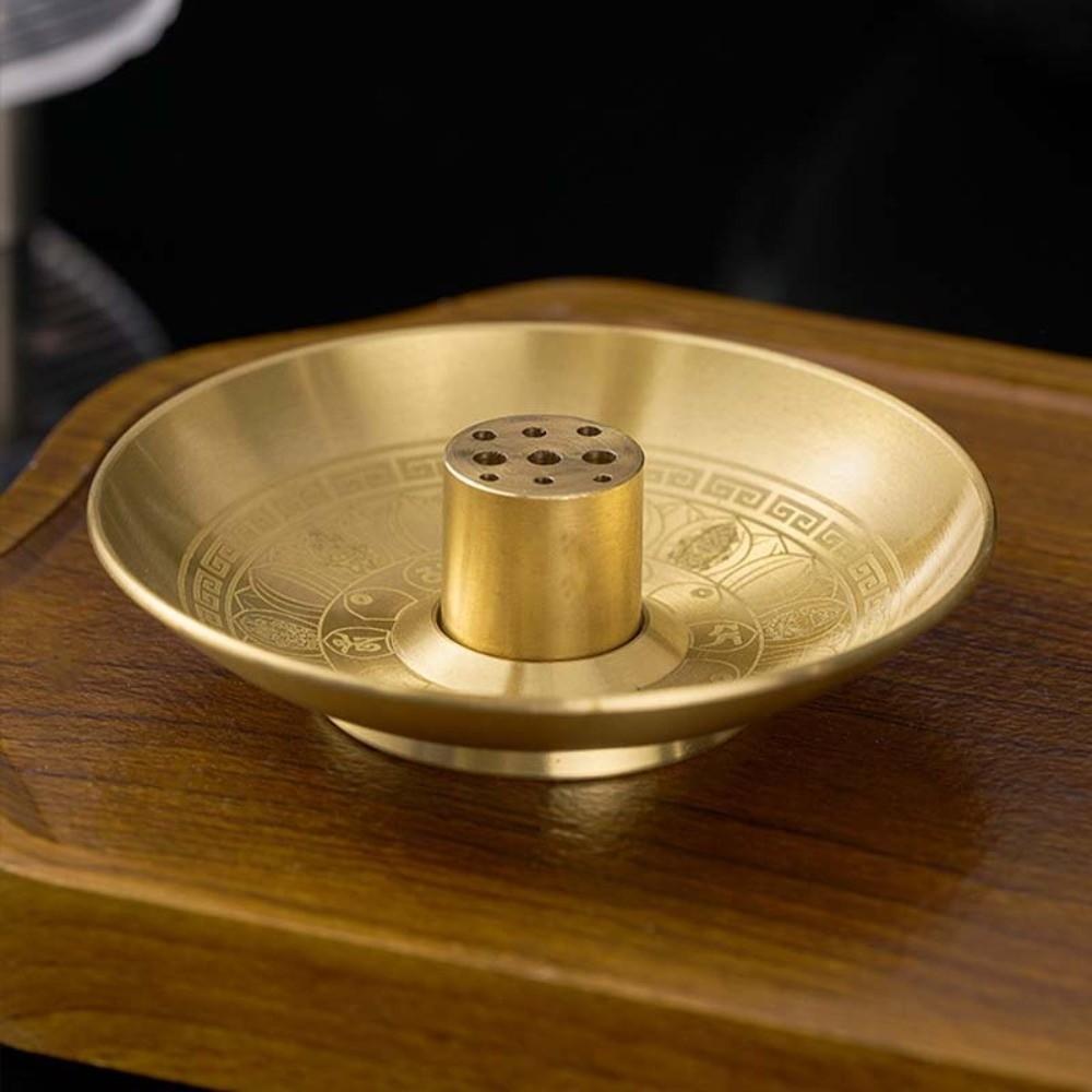 Stand Base Round Incense Burner Incense Tray Incense Stick Plate New 9 Hole Incense Holder