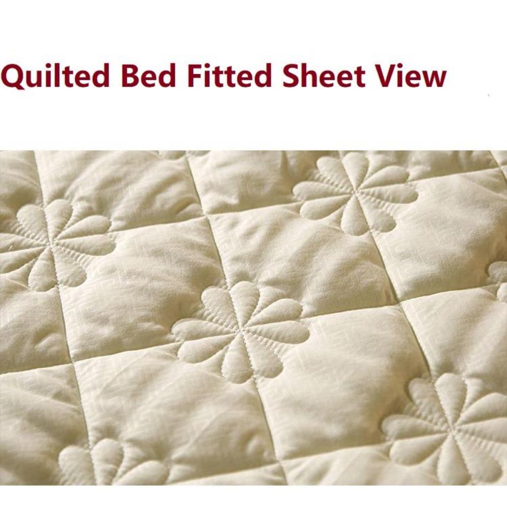 Soft Sanding Quilted Mattress Cover Double King Size Customized  Anti-mite Pad Protector Cover Not Including Pillowcase