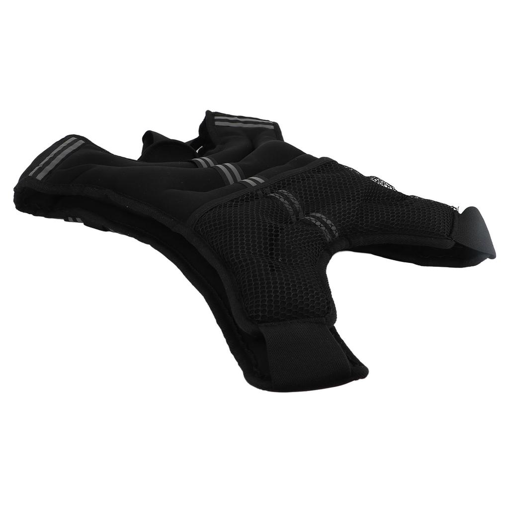 Weighted Vest 5KG Black Double Buckle Adjustable Workout Vest for Jogging Weightlifting