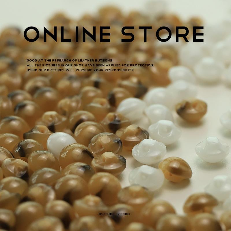 

5 шт. коричневые темные пуговицы для глаз, чисто белая рубашка, вязаный кардиган, рукав, воротник, пряжка, модная одежда, аксессуар, пряжка 1 #[DF334 #dark eye coffee color] 11mm