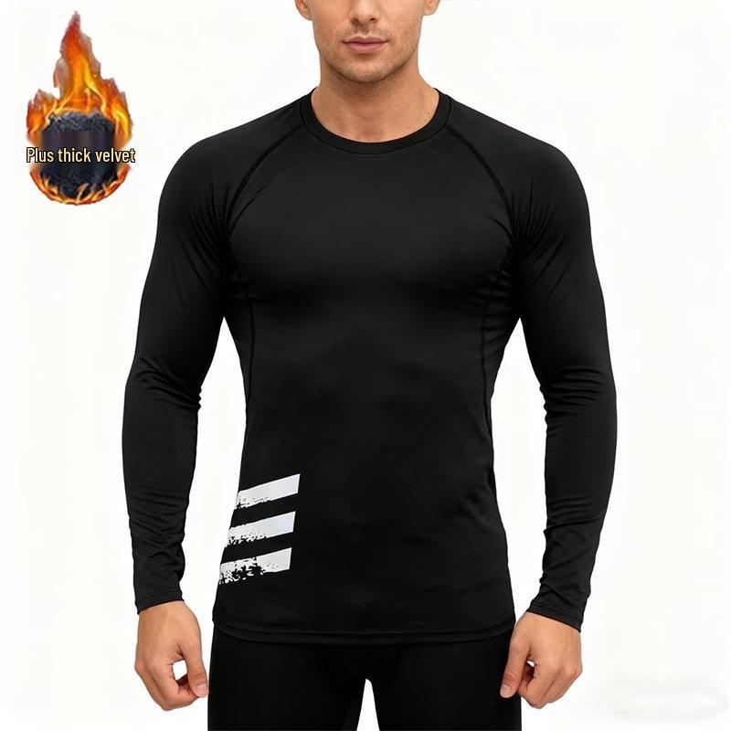 Herren Schwarz Cropped Trainingshose mit schnelltrocknendem Fleece-Futter