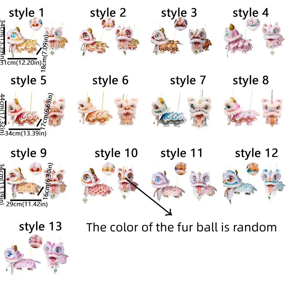 Ancient Lion Dance Lantern 2026 New Year Luminous Lantern Handmade Lantern Spring Festival