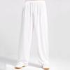 Men Pants Solid Color Elastic Waist Modal Casual Spring Trousers for Daily Wear