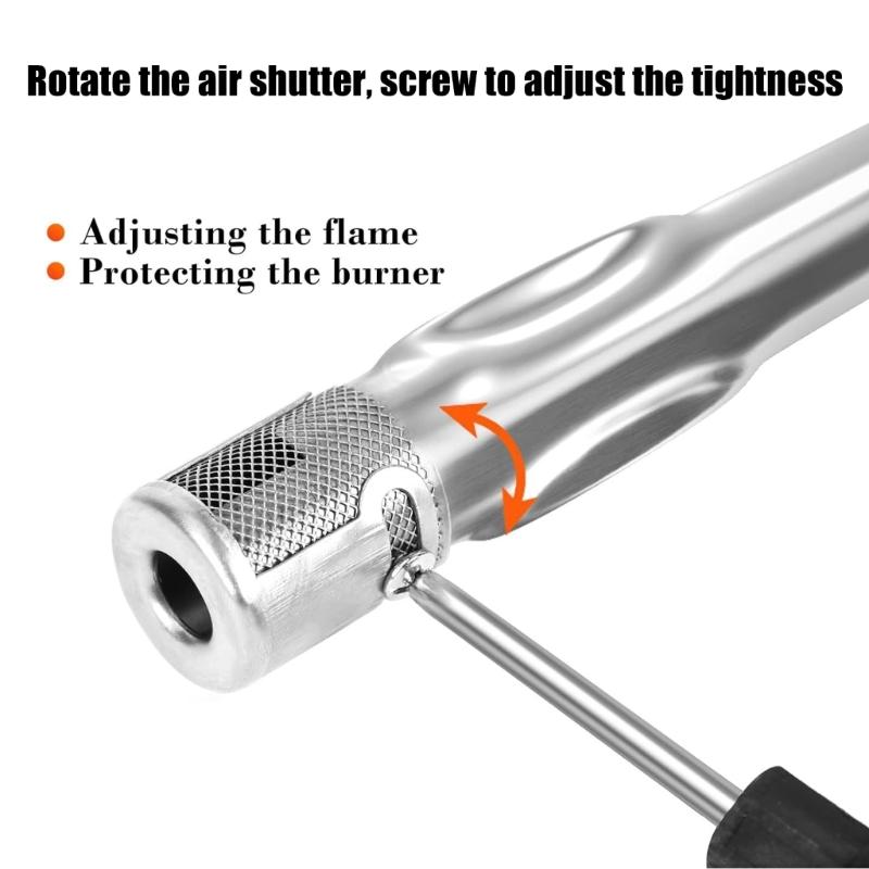 Stainless Steel Grill Burners Replacement Set for Even Heat Distribution Corrosions Resistant Outdoor Grill Components