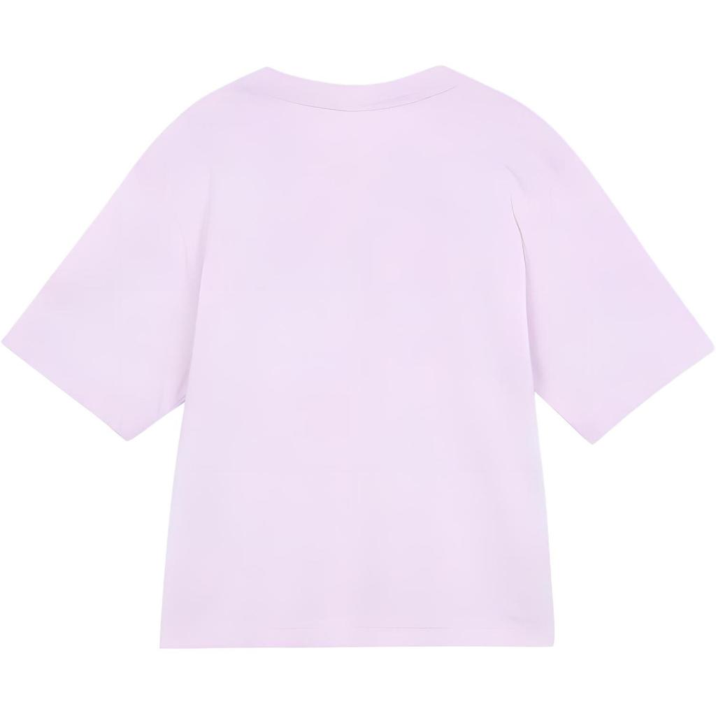 Nike Sportswear Boxy Large Logo Print Vintage American Crew Neck Short Sleeve T-Shirt Women Tops Pink Purple DQ3269-530