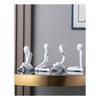 Abstract Thinker Figurine Sculpture Modern Art Homes Decors Plastic Statue for Living Room or Office Bookshelf Display