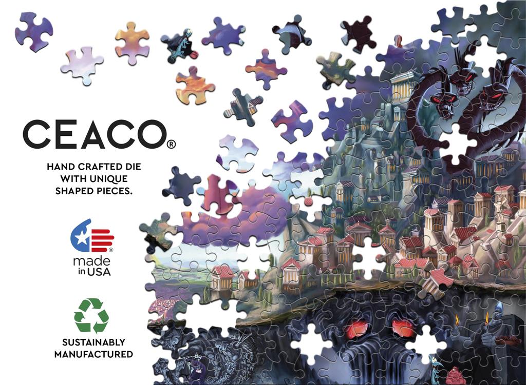 Ceaco Thomas Kinkade Disney Hercules 1000 Piece Jigsaw Puzzle - - - -