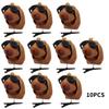 10Pcs Set Kapibala Hairpin Animation Sunglasses Capybara Headband Keychains Gifts For Guests Phone Bag Animal Pendants