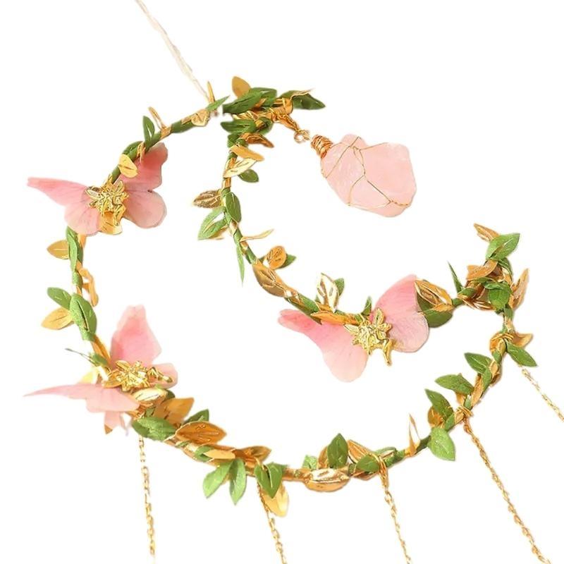

652F Crystal Sun Catcher with Butterfly and Moon Decoration Pendant for Window Home Garden Partys Wedding Christmas CN