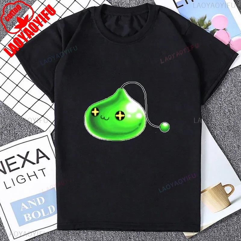 Vintage Pixel Game Style MapleStory Kawaii Printed TShirts Korea Style Buddy Personalize Homme T Shirt Cotton Y2K Otaku Clothing