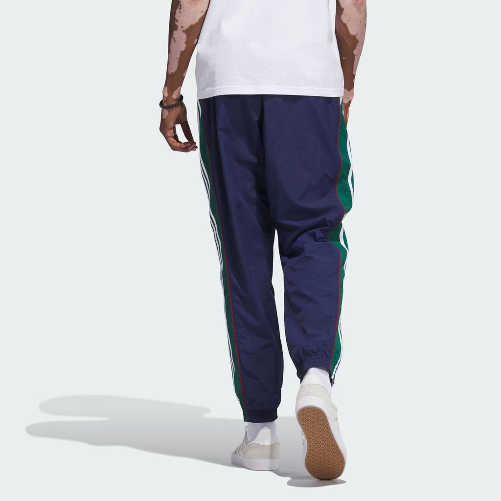 Adidas Originals Retro Woven Track Pants With Three Stripes Men Bottoms Indigo IJ5274