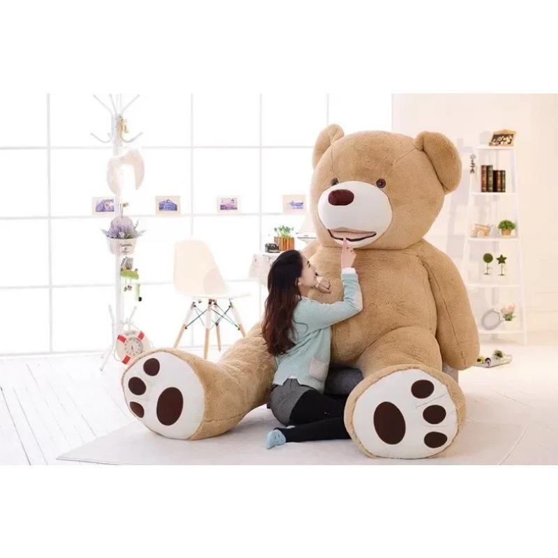 200cm Huge Big America Bear Stuffed Animal Teddy Bear Cover Plush Soft Doll Pillow Cover  Without Stuff  Baby Toys