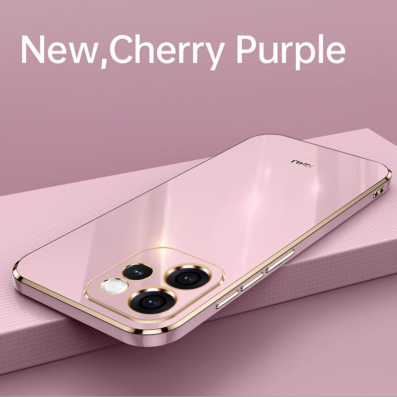 15  Plating Soft Silicone Case for Oppo Reno 15 Pro Candy Camera Protection TPU Bumper Back Cover for Oppo Reno15pro