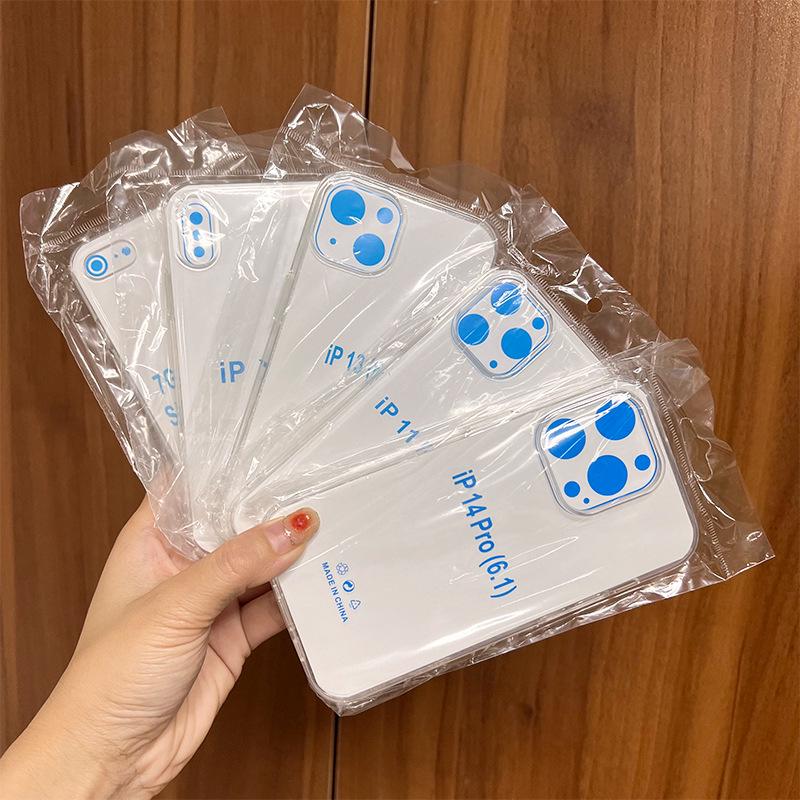 Kompatibel mit den Apple 14 Pro, 17, 13 und 16 iPhone-Modellen, diese ultradünne, transparente Schutzhülle mit großem Loch.