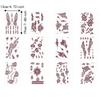 Legs Arm Temporary Tattoo Red Mehndi Stickers Red Henna Tattoo Decals  India Mehndi