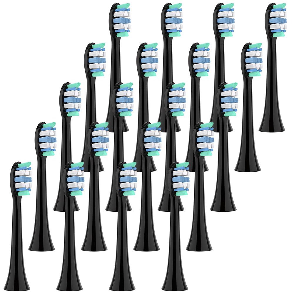 4 8 12 20 Pack Replacement Brush Heads Compatible with Philips Sonicare Click-on Electric Toothbrush, Toothbrushes Head Refills