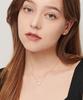Loveenb [14K Gold] Simple Cubic Point Earrings