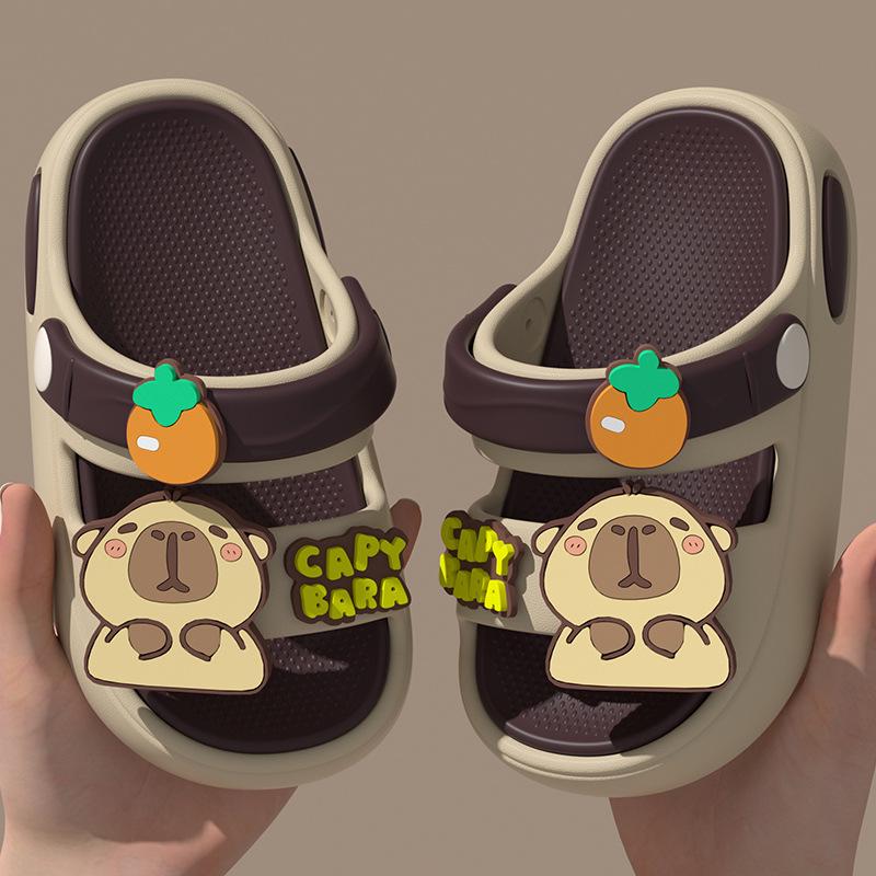 EVA Capybara Non-Slip Soft Sole Cartoon Sandals for Infant and Toddler Boys & Girls