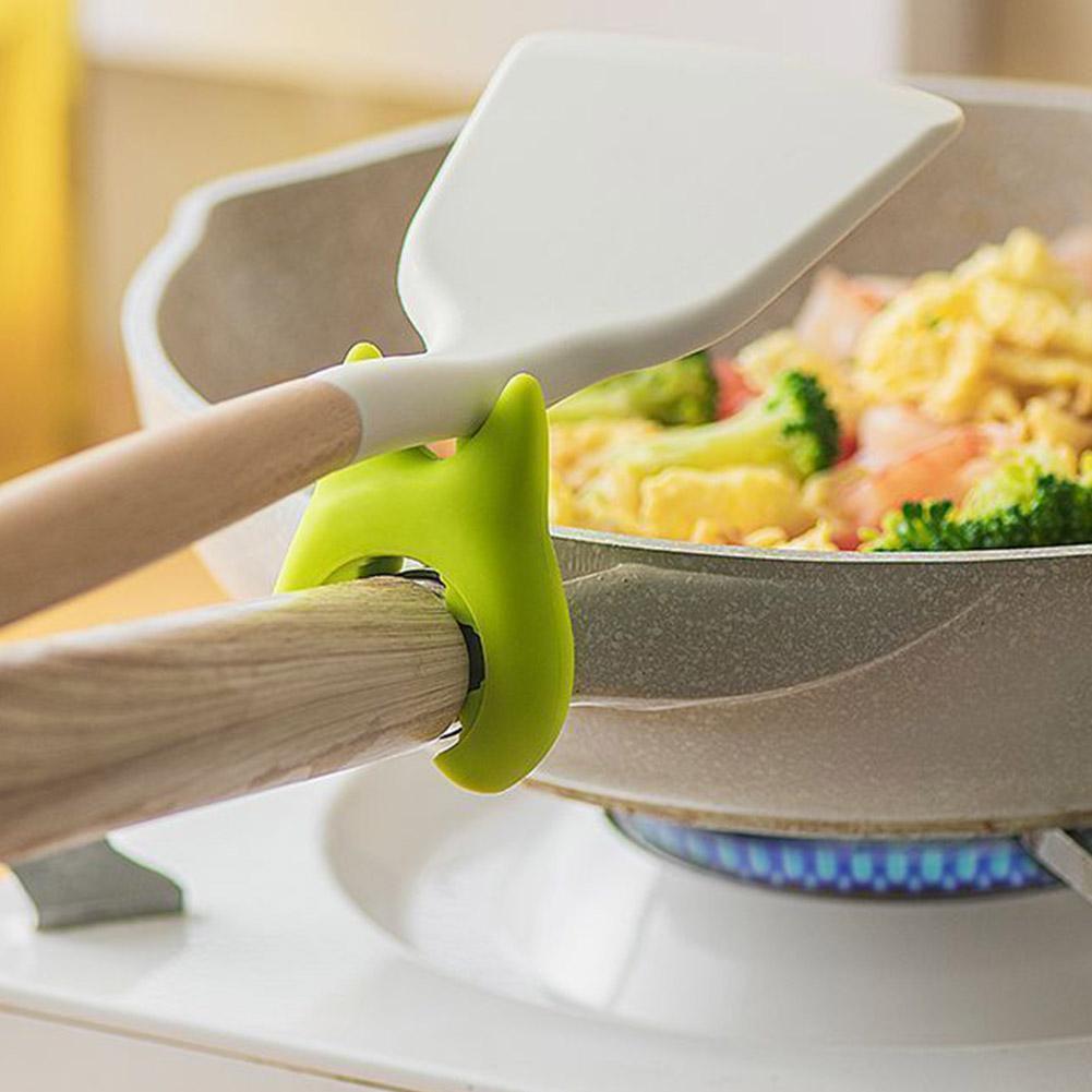 Silicone Spoon Rest Kitchen Organizer For Fork Spatula Rack Spoon Holder Stand Tableware Storage Rack For Spoon Pot Lid Holder