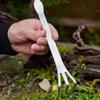 1/2Pcs Multifunctional Stainless Steel Bonsai Rakes 3 Prong Root Rakes for Soil Loosening and Transplanting Garden Tool