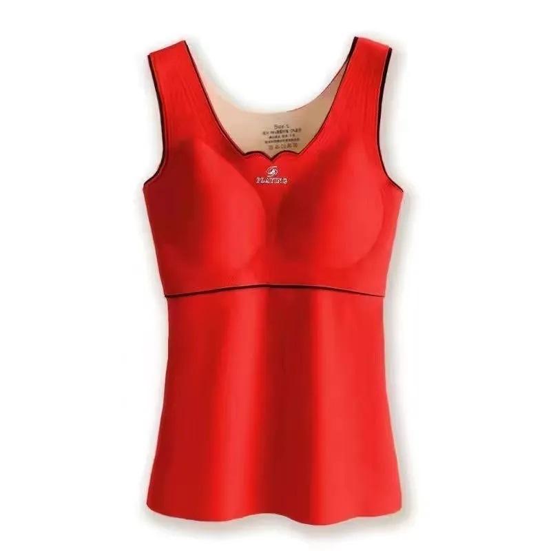 

[Бесплатный бюстгальтер] Немецкий бархатный теплый терможилет для женщин, бархатный утолщенный тонкий бархатный осенне-зимний корректирующий термобелье для женщин 4XL size 160-90kg