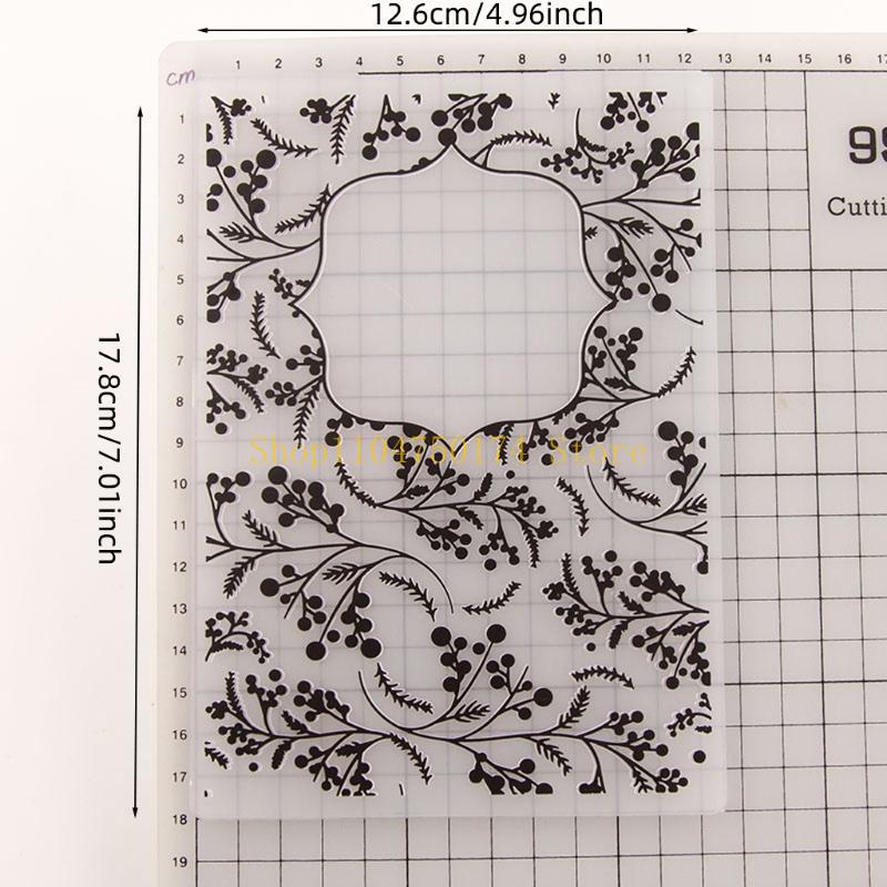 Fruits Plastic Embossing Folder Template DIY Scrapbook Photo Album Card Making top sale