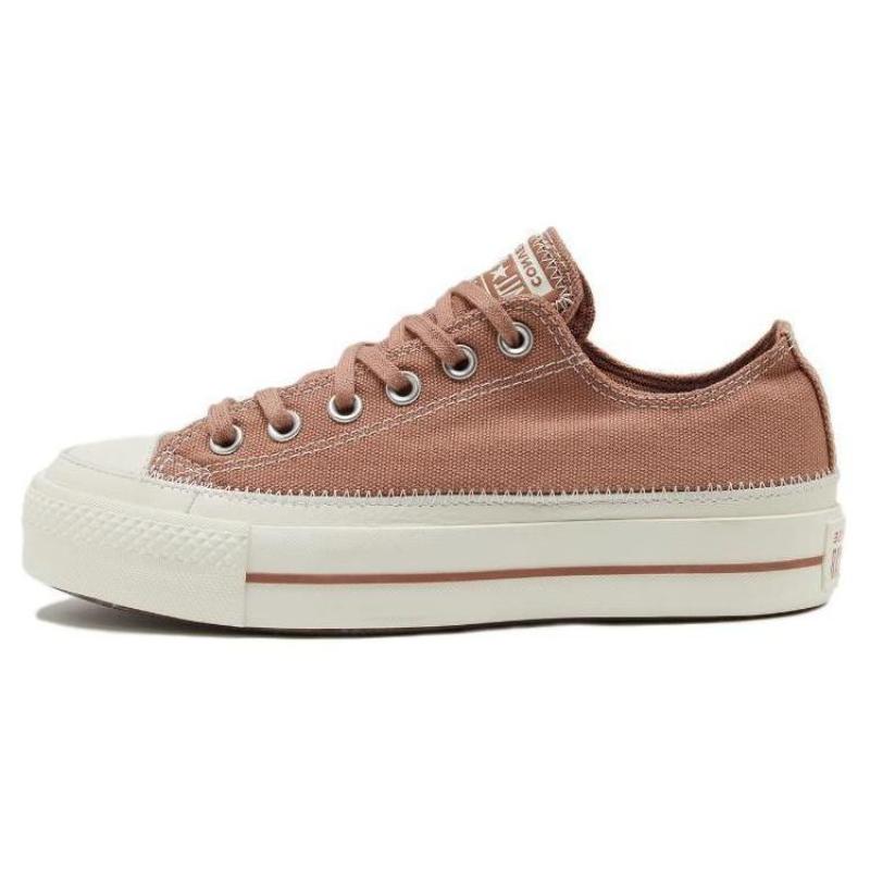 Converse Chuck Taylor All Star Comfort Temperament Non-Slip Abrasion Resistant Lightweight Low-Top Espadrilles Women's Brown