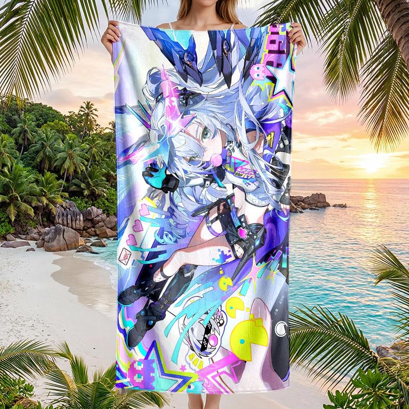 Large Beach Towel Quick Dry Absorbent Towel For Beach IndoorHonkai Star Rail