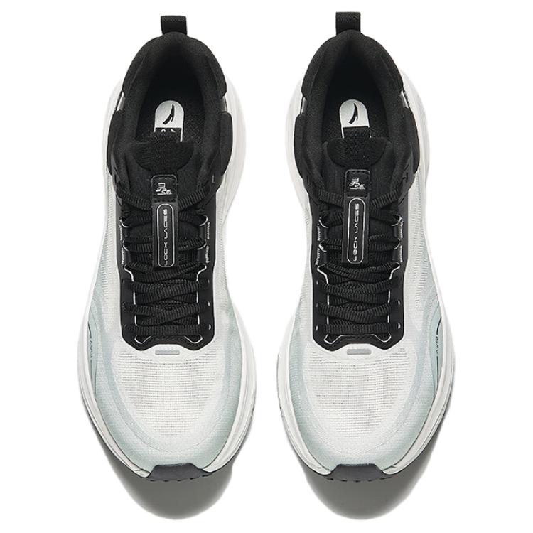 New Anta Spirit Arc 2nd Generation Ling Curved Cushioning Low top Training Shoes Men's White Black Blue 112437790-2