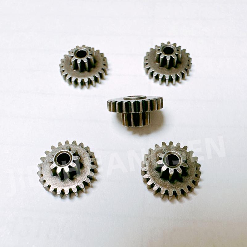 5PCS/LOT 0.4M 10T 22T Gear Motor Duplex Gear Motor Shaft Gear 0.4M 22T + 0.4M 10T 2MM Hole Diameter