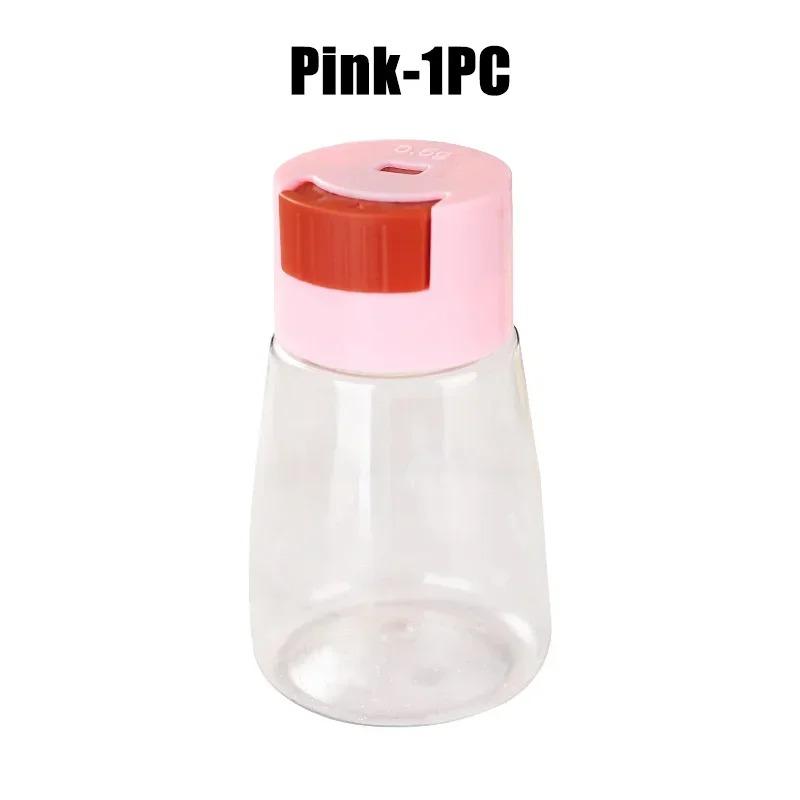 Kitchen Salt and Pepper Shakers Precise Quantitative Push Type Seasoning Shaker Press Type Salt Dispenser Spice Dispenser Sealed