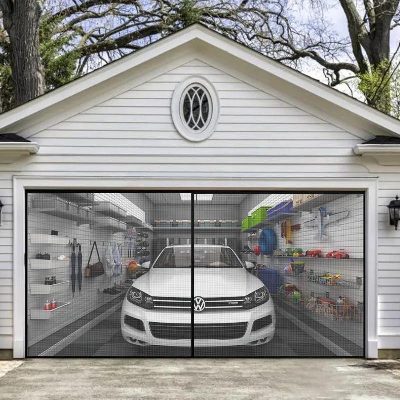 Plasă Cortină Magnetică pentru Ușă, Model Îmbunătățit 2026 cu Închidere, Autoetanșare, Intrare Mâini Libere, Plasă Temporară pentru Ușă de Patio - Ține Insectele Afară, Lasă Briza să Pătrundă