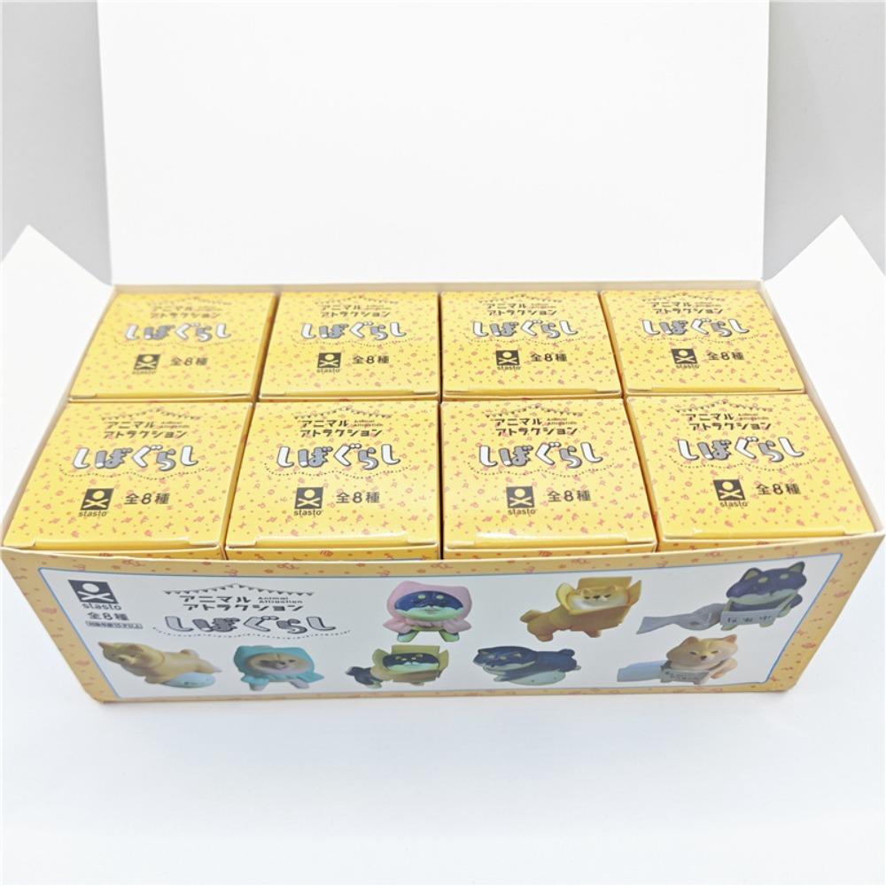 Dogs In Reflection Mystery Box Little Shiba Inu Car Desktop Doll Ornament Blind Box Toys Kids Gift