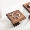 Jewelry Decorative Shelves Display Stands Black Walnut  Jewelry Ladder Display Shelf Earrings Ring Tray  Props Home Decor