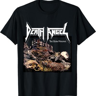 Death Angel The Ultra Violence T-Shirt, Black, Small, Unisex-Adults, Short Sleeve, T-Shirt