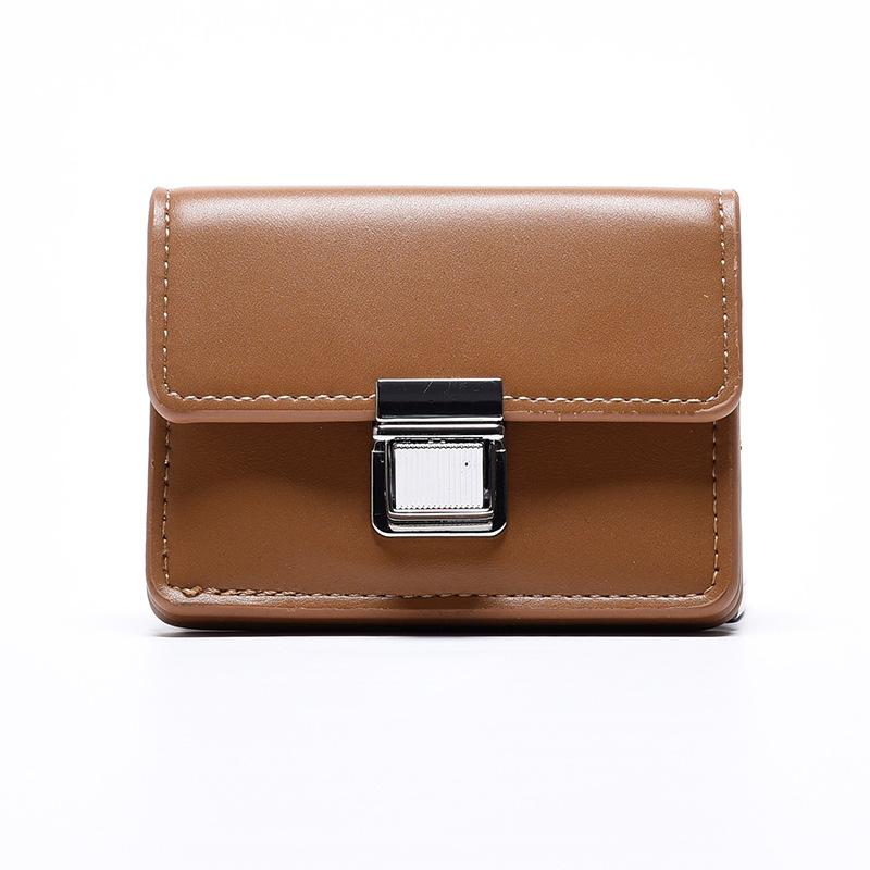 Neue Damen Geldbörse Mädchen Geldbörse kurz einfarbig schlicht ins Studenten Ausweishülle Damen Geldbörse