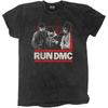 Run DMC 'Gradient Bars' Black Dip Dye T Shirt - NEW